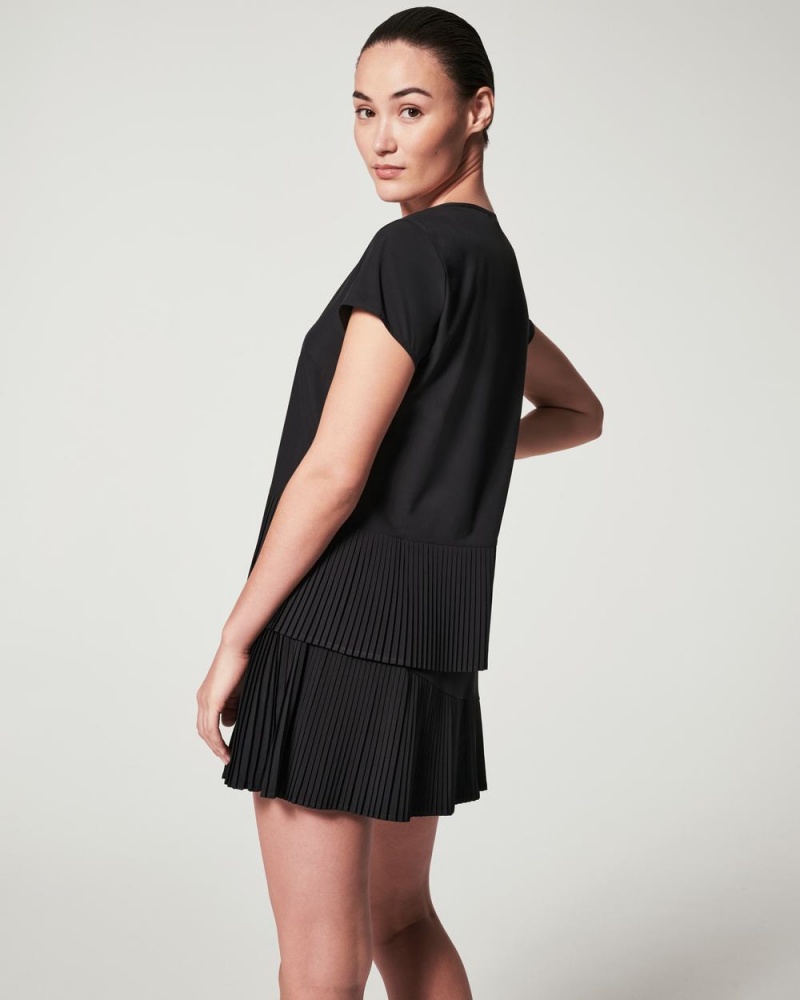 Camiseta Spanx Yes, Pleats! Mujer Negras | YO9087623