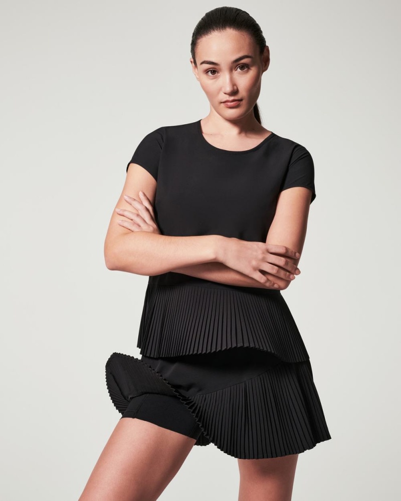 Camiseta Spanx Yes, Pleats! Mujer Negras | YO9087623