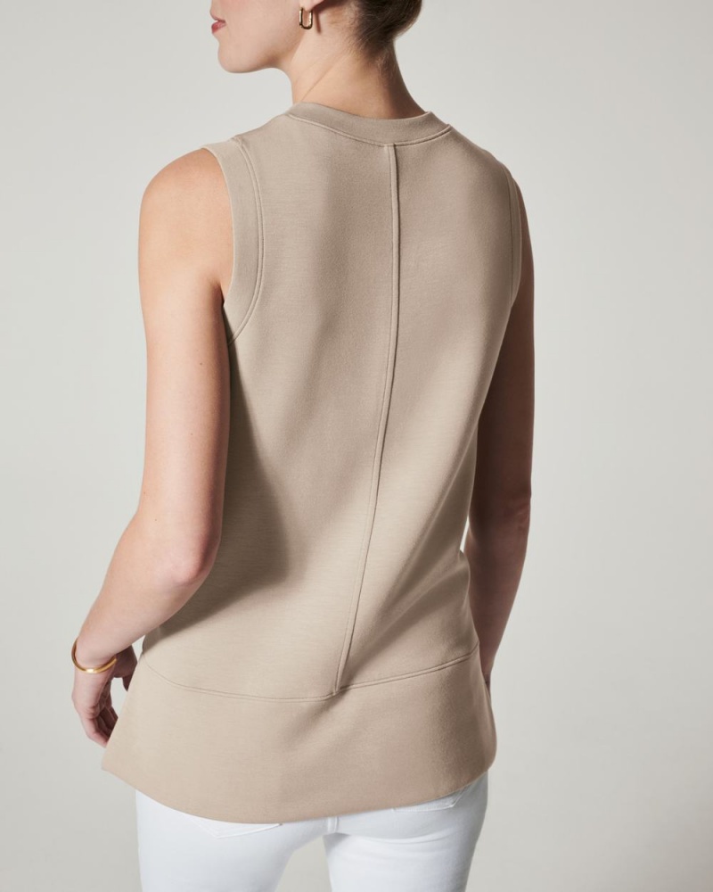 Camiseta sin Manga Spanx AirEssentials Tunic Mujer Beige | NO0168473