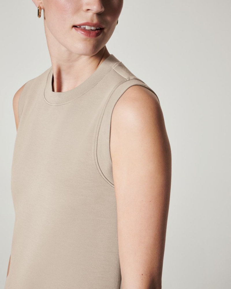 Camiseta sin Manga Spanx AirEssentials Tunic Mujer Beige | NO0168473