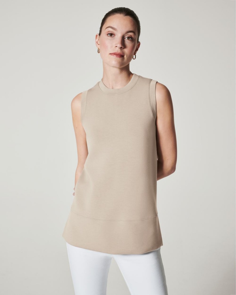 Camiseta sin Manga Spanx AirEssentials Tunic Mujer Beige | NO0168473