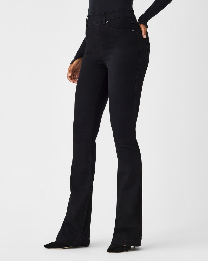 Jeans Spanx Flare Mujer Negras | SL4835290