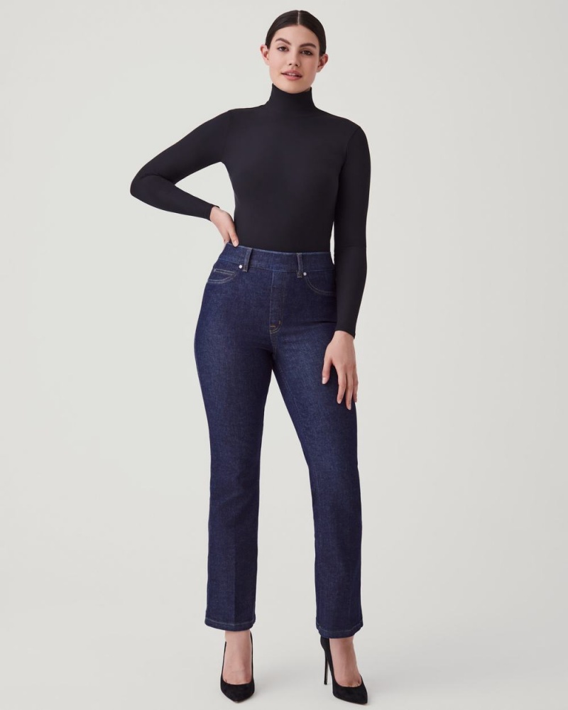 Jeans Spanx Kick Flare Mujer Indigo | FT4635918