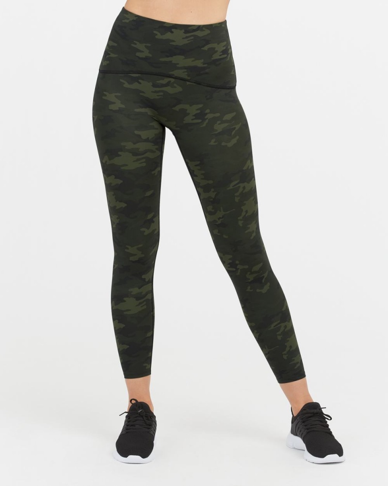 Leggins Spanx Booty Boost® Active Camo 7/8 Mujer Verde Camuflaje | VR1609257