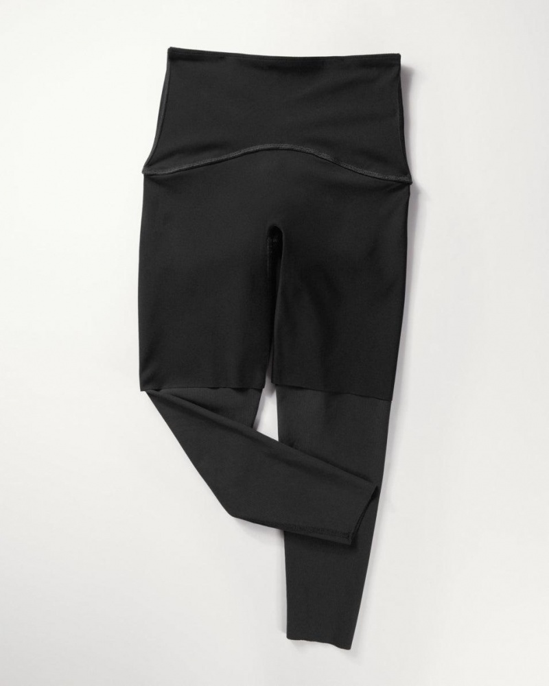 Leggins Spanx Booty Boost® Active Contour Rib 7/8 Mujer Burdeos | RM5061289