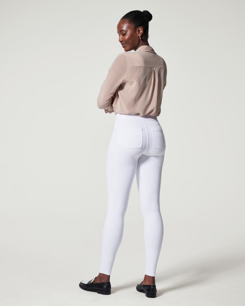 Leggins Spanx Jean-ish® Ankle Mujer Blancas | FE2417309