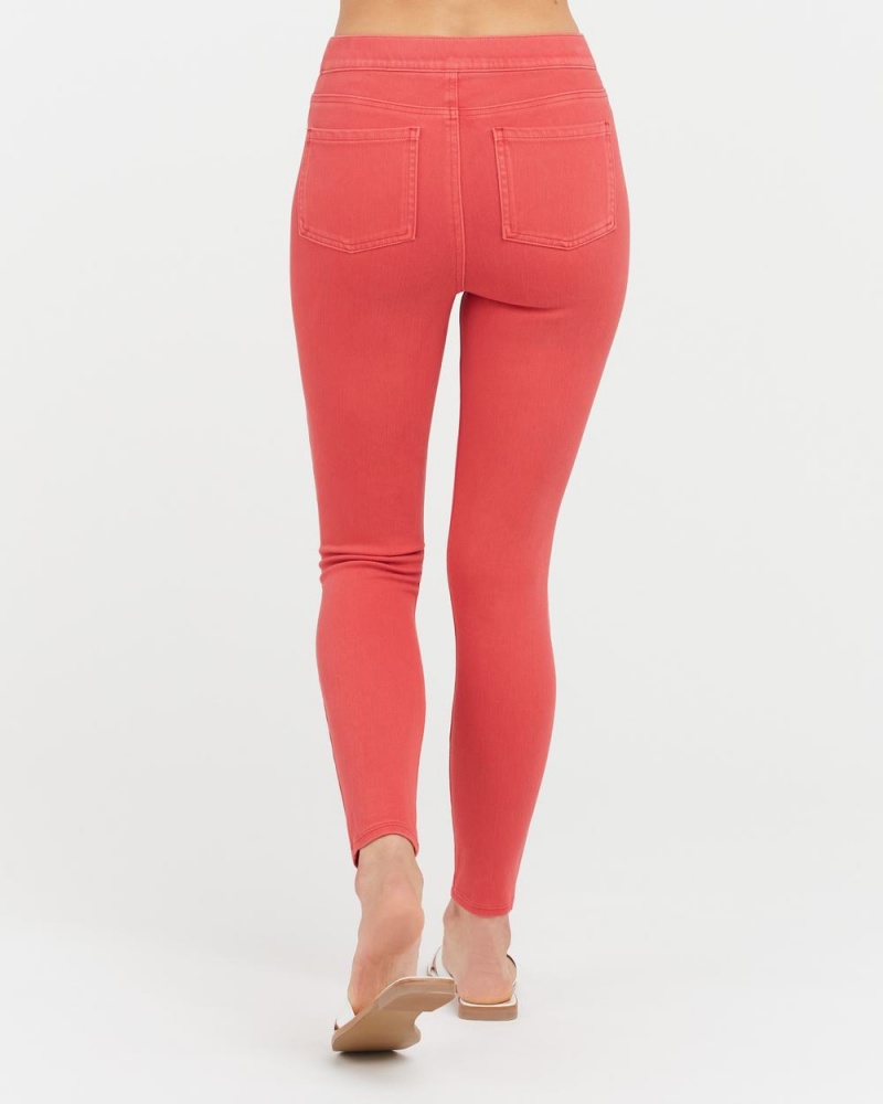 Leggins Spanx Jean-ish® Ankle Mujer Rojas | NU2896470