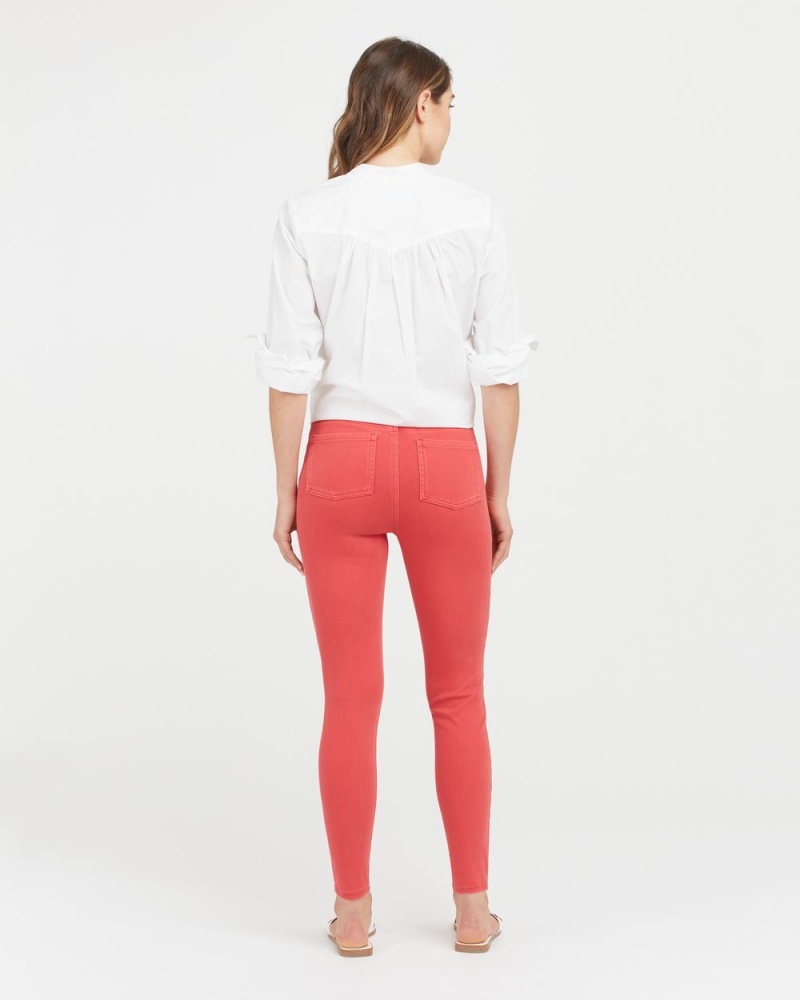 Leggins Spanx Jean-ish® Ankle Mujer Rojas | NU2896470