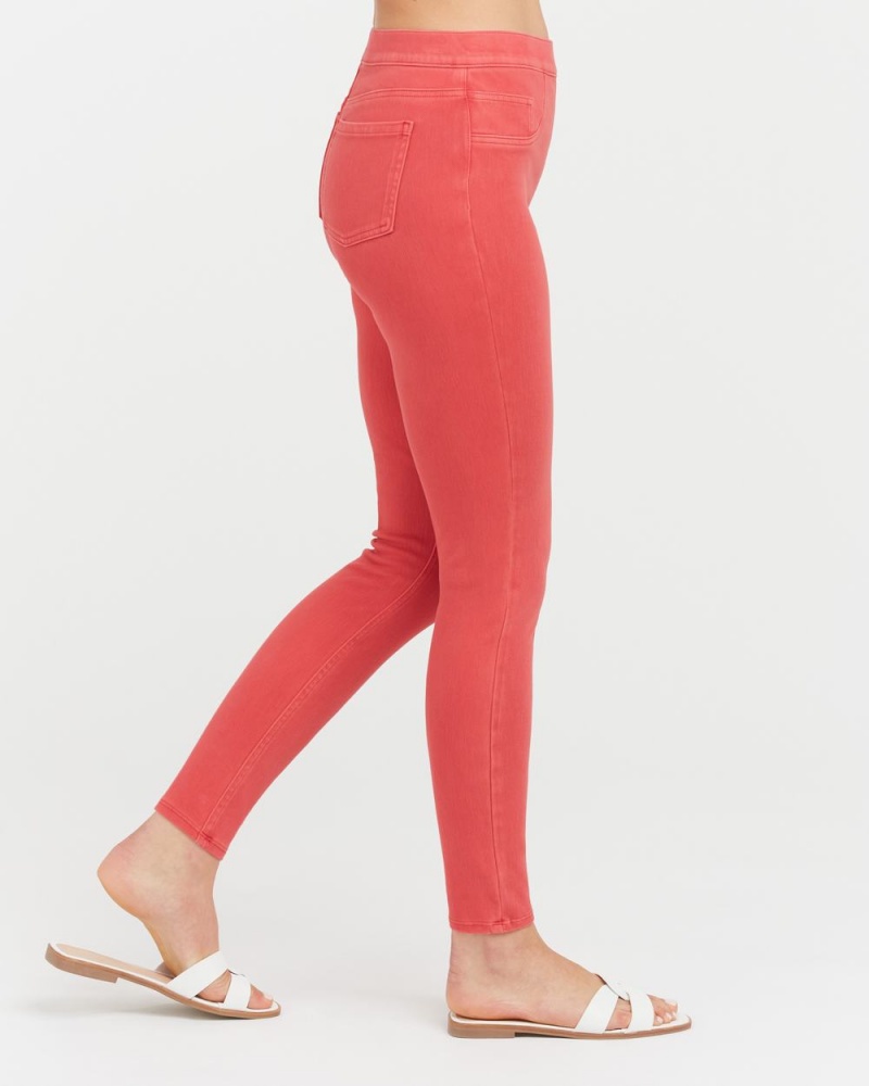 Leggins Spanx Jean-ish® Ankle Mujer Rojas | NU2896470