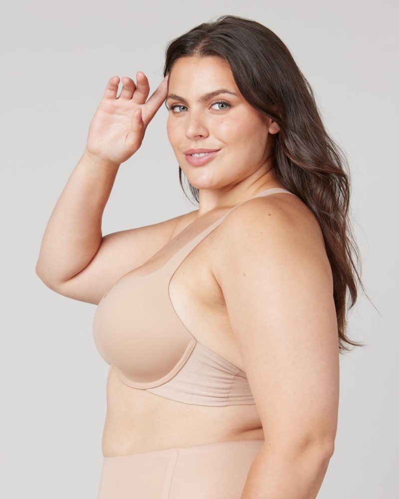 Sujetadores Spanx Bra-llelujah!® Lightly Forro Racerback Mujer Beige | VW0781569