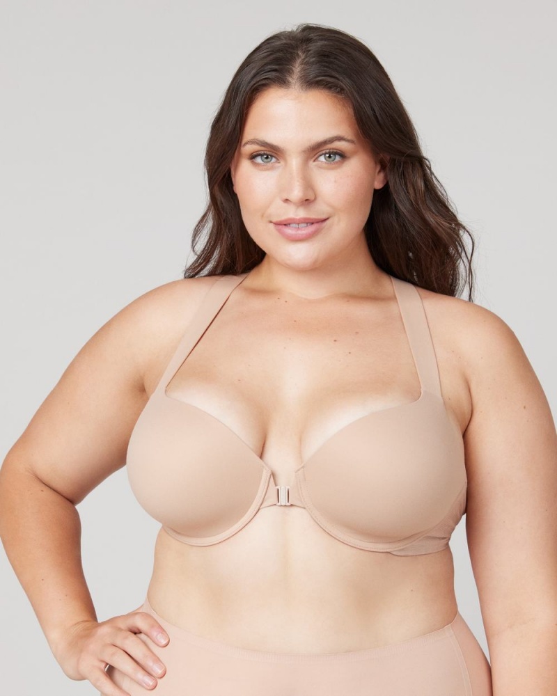 Sujetadores Spanx Bra-llelujah!® Lightly Forro Racerback Mujer Beige | VW0781569