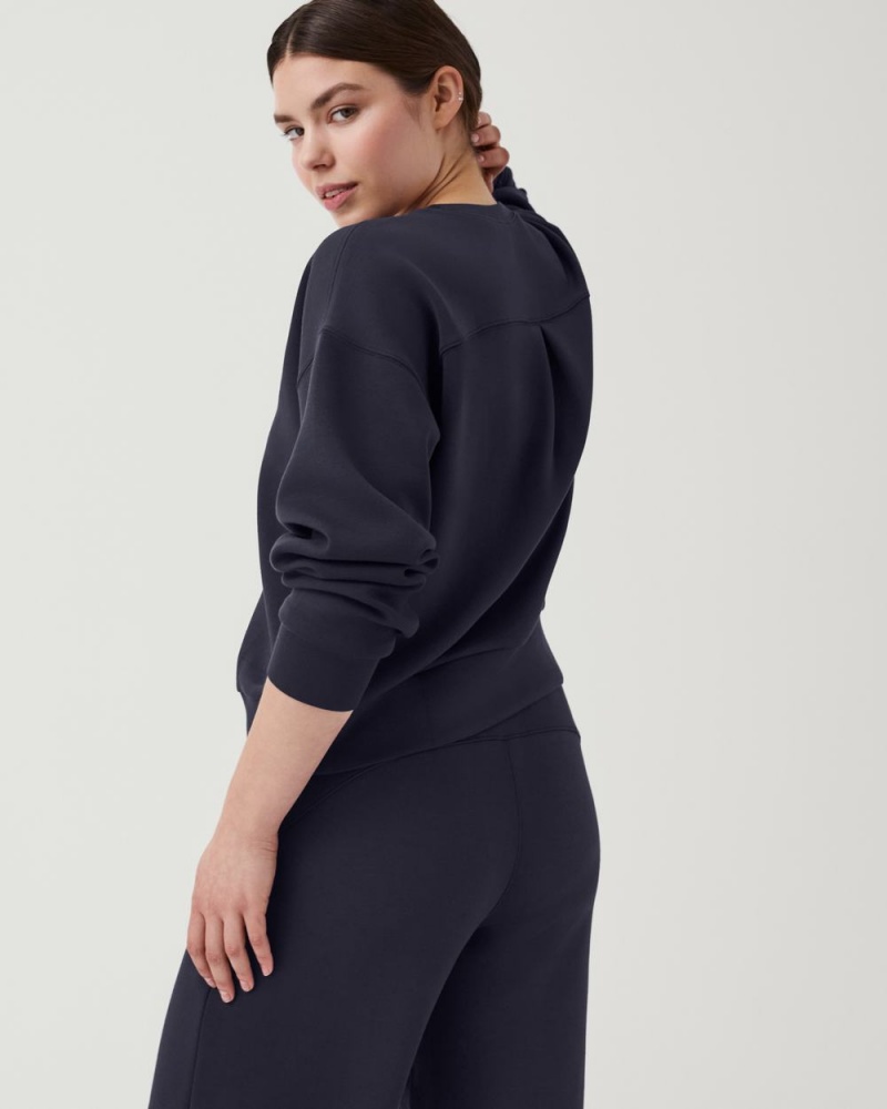 Tops Spanx AirEssentials Crew Mujer Azul Marino | UG3170846