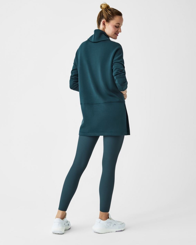 Tops Spanx AirEssentials Turtleneck Tunic Mujer Azules Oscuro | DO0576389