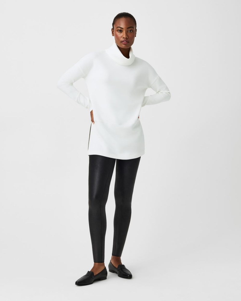 Tops Spanx AirEssentials Turtleneck Tunic Mujer Blancas | NW1728605