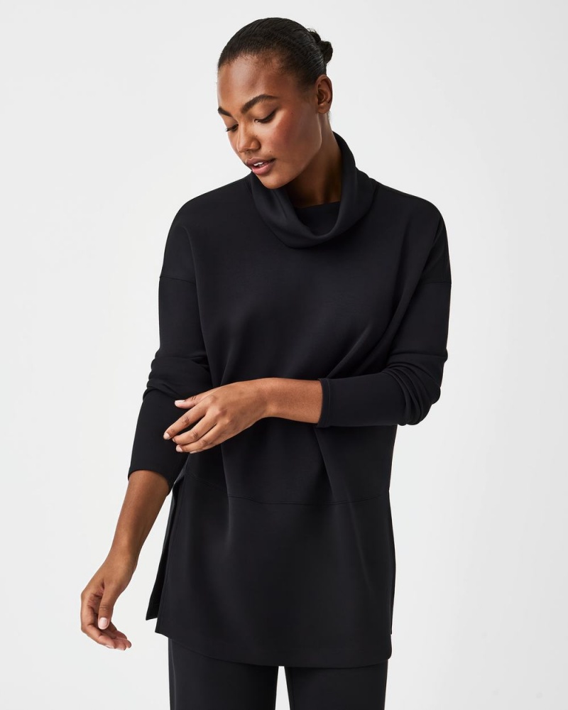 Tops Spanx AirEssentials Turtleneck Tunic Mujer Negras | MG3890715