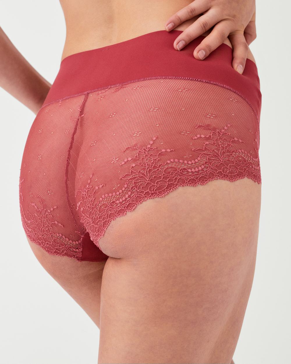 Bragas Spanx Undie-tectable® Encaje Hi-Hipster Mujer Rosas | PJ4063895